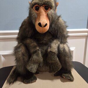 E &J Classic Prima Classique Plush Baboon Stuffed Monkey Ape Life-Like Face 18"